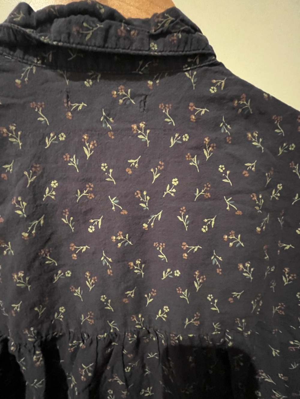 Madewell lightweight breathable floral 100% cotton boxy blouse - Picture 4 of 11